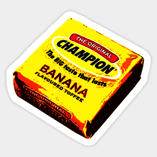 Banana Toffee Pop Art Sticker